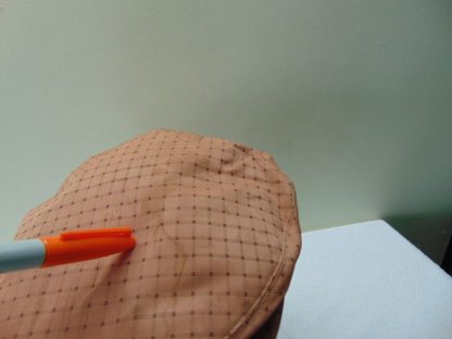 H119	 Vintage Cap size (est.6 7/8) front to back 7 1/8in. side to side 6 3/4in. 	$30 	the sweat band was taken out/ stain on top - Image 3