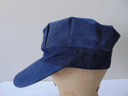 H139	 size (7 1/4) NOS Denim Railroad Engineering vintage cap	$30 - Image 2
