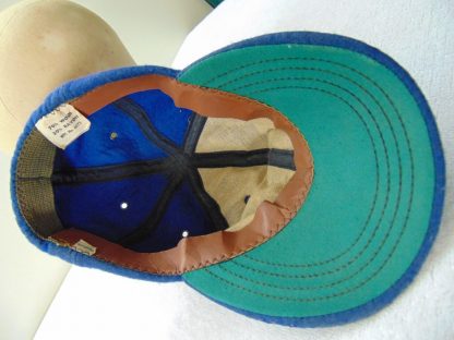 H140	 size (est.7 1/8 tight 7 1/4) Wool KC Royals 1960's Baseball vintage cap	$30 	 tiny hole, tiny 1 cm. split at seam, wool in good shape - Image 5