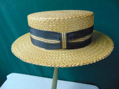 H27	 Vintage Hat size (est.7 1/8) front to back 8in. side to side 6 1/2in. Brim 3in. Crown 3 1/2in.	$120