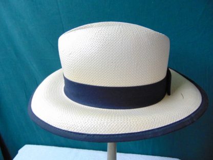 H31	 Vintage Hat size (est.6 7/8) front to back 7 1/2in. side to side 6 1/4in. Brim 2 3/4in. Crown 4in.	$20 	 missing sweat band