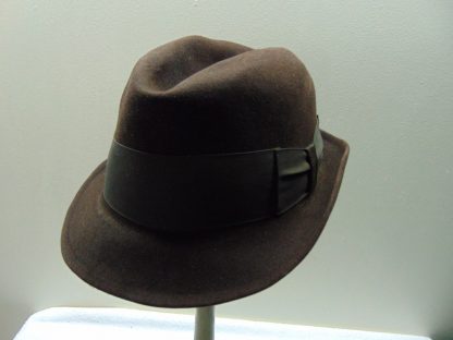 H34	 Vintage Hat size (est.7 3/8) front to back 8 1/2in. side to side 6 3/8in. Brim 1 3/4in. Crown 3 1/2in.	$30 	missing inside mat thing - Image 2