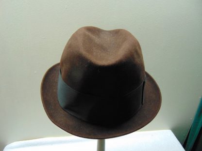 H37	 Vintage Hat size (est.7 5/8) front to back 8 1/4in. side to side 7in. Brim 1 3/4in. Crown 4in.	$80 - Image 2