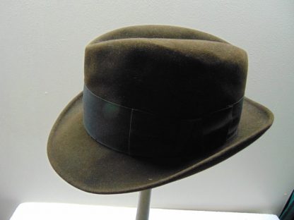 H42	 Vintage Hat size (est.7 1/4) front to back 8in. side to side 6 1/2in. Brim 2in. Crown 4in.	$70