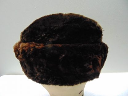 H92	 Vintage Cap size (est.7 1/8) front to back 8 1/2in. side to side 6in. 	$70 	Seal Fur - Image 5