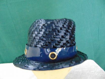 wh34	 Vintage Womans Hat  size (est.7) front to back  7 1/4in. side to side  6 3/4in. Brim  in. Crown 3 1/2in.	$15 - Image 4