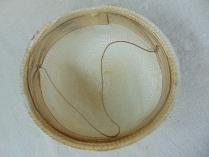 wh45	 Vintage Womans Hat  size (est.6 5/8) front to back  6 1/2in. side to side  7in. Brim  in. Crown 2 1/2in.	$15 - Image 3