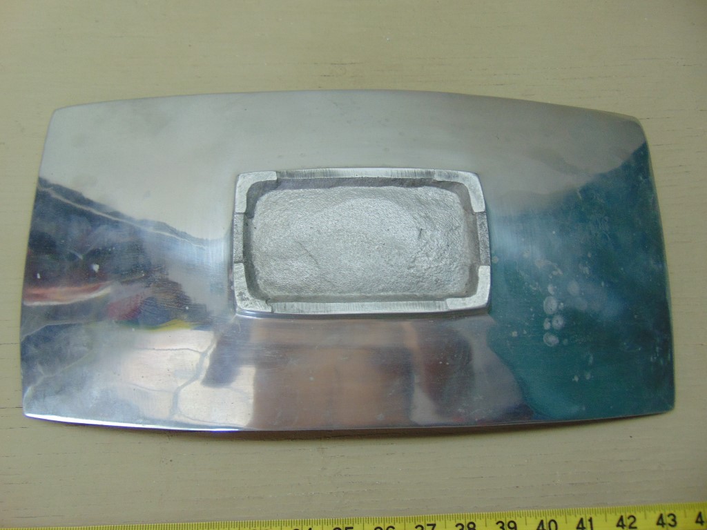 k192 Vintage Aluminum with Chrome overlay??? Fruit Bowl $20 - Image 3