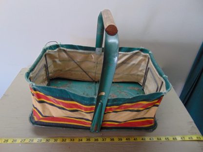 k201		Vintage Fold a way Basket Co. Shopping Basket 	$25