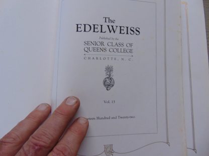 pa157		Vintage Queens College of North Carolina Yearbook 1922	$50 - Image 2