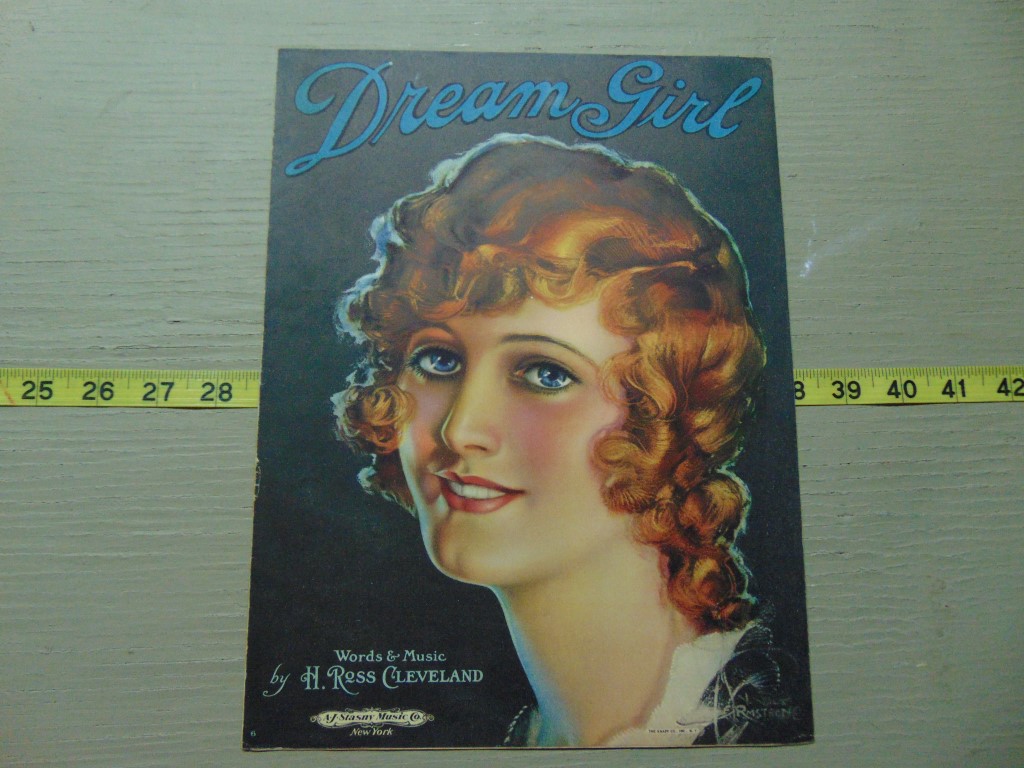 pa177 Vintage Sheet Music Art Nouveau like a photo neat $20