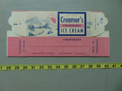 pa20		Vintage Unused Strawberry Pink Ice Cream Container	$6