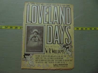 pa217		Vintage Sheet Music Art Nouveau	$8