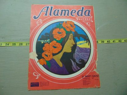 pa225		Vintage Sheet Music Art Nouveau beautiful but the tears	$8