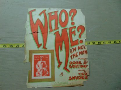 pa242		Vintage Sheet Music Art Nouveau	$8 torn up but really cool