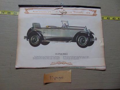 pa249	1926	  10 Vintage Vintage Cars of 1926 binded with some damage	$25 - Image 4