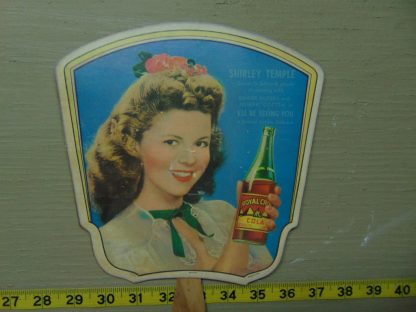 pa40		Vintage Shirley Temple WW11 War Bonds Fan	$20