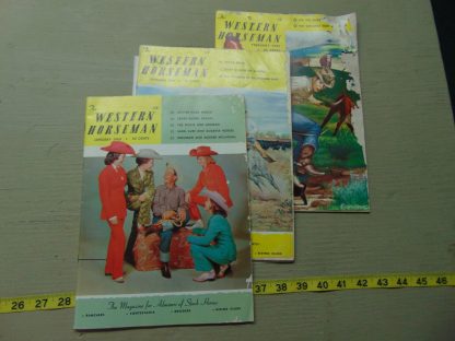 pa83		3 Vintage Western Horseman 1960 Magazines	$6