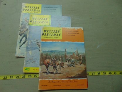 pa84		3 Vintage Western Horseman 1959 Magazines	$6