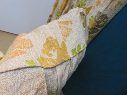 qc100	1960's	Vintage 2 PIECES Heavy Cotton Curtains	$70 - Image 4