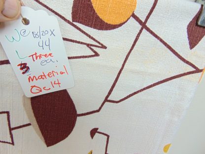 qc14	  1930's-1950's	Vintage 3 PIECES Atomic Barkcloth 	$40 - Image 3