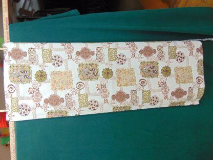 qc17 	1930's-1950's	Vintage Barkcloth Curtain (15"x51" not damaged)	$20 - Image 2