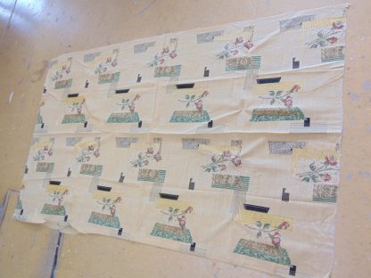 qc51	  1950's	Vintage  cotton panel material	$40