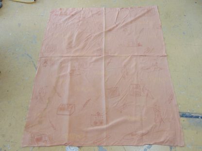 qc52	  1930's-1950's	Vintage  PHILCO Adverting material silky but thick maybe rayon	 blend $80