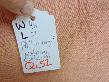 qc52	  1930's-1950's	Vintage  PHILCO Adverting material silky but thick maybe rayon	 blend $80 - Image 5