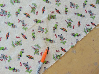 qc54	1950's	Vintage Mexican design Seersucker cotton material	$70 - Image 5