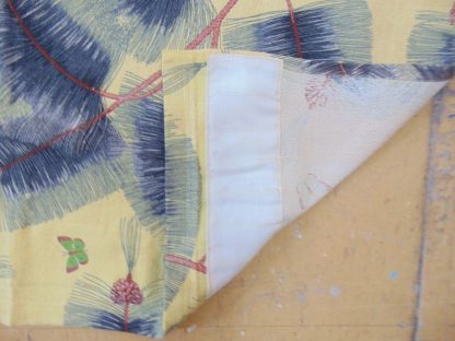 qc59	  1930's-1950's	Vintage  2 PIECES Tropical "Happily Married" Barkcloth material	$120 - Image 5