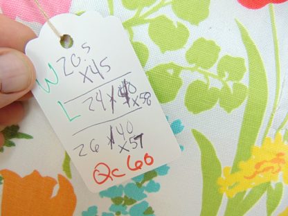 qc60	  1970's	Vintage 2 PIECES Floral cotton curtains	$30 - Image 4