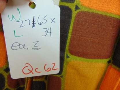 qc62	  1960-70's	Vintage 2 PIECES modern curtains 	$50 - Image 3