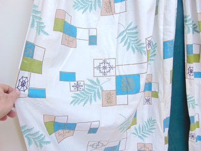 qc63	  1950-60's	Vintage 2 PIECES cotton curtains/material	$30 - Image 2
