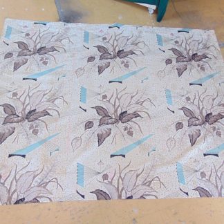 qc69 qc70	1940's-1950's	Vintage  TWO PECES 50's Barkcloth Modernism Curtain	$80