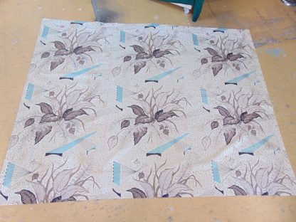 qc69 qc70	1940's-1950's	Vintage  TWO PECES 50's Barkcloth Modernism Curtain	$80