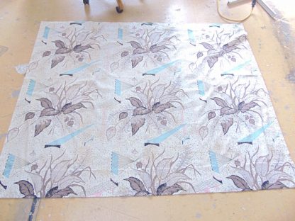 qc69 qc70	1940's-1950's	Vintage  TWO PECES 50's Barkcloth Modernism Curtain	$80 - Image 6