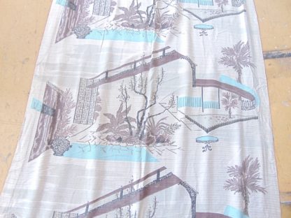 qc76 	1930's-1950's	Vintage  50's Modernism Dali-esque Curtains	$60 - Image 2