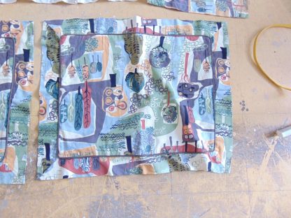 qc80	  1930's-1950's	Vintage  2 Pillows and Bed Skirting Animate heavy cotton	$80 - Image 6
