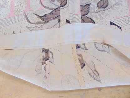 qc82	1950's	Vintage  TWO PIECES 50's Barkcloth Modernism Curtain	$60 - Image 3