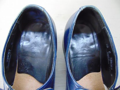 s19	1970's	Vintage Nunn Bush Blue Platform Shoes inside measurement 11.5in. (10C)	$100 - Image 4