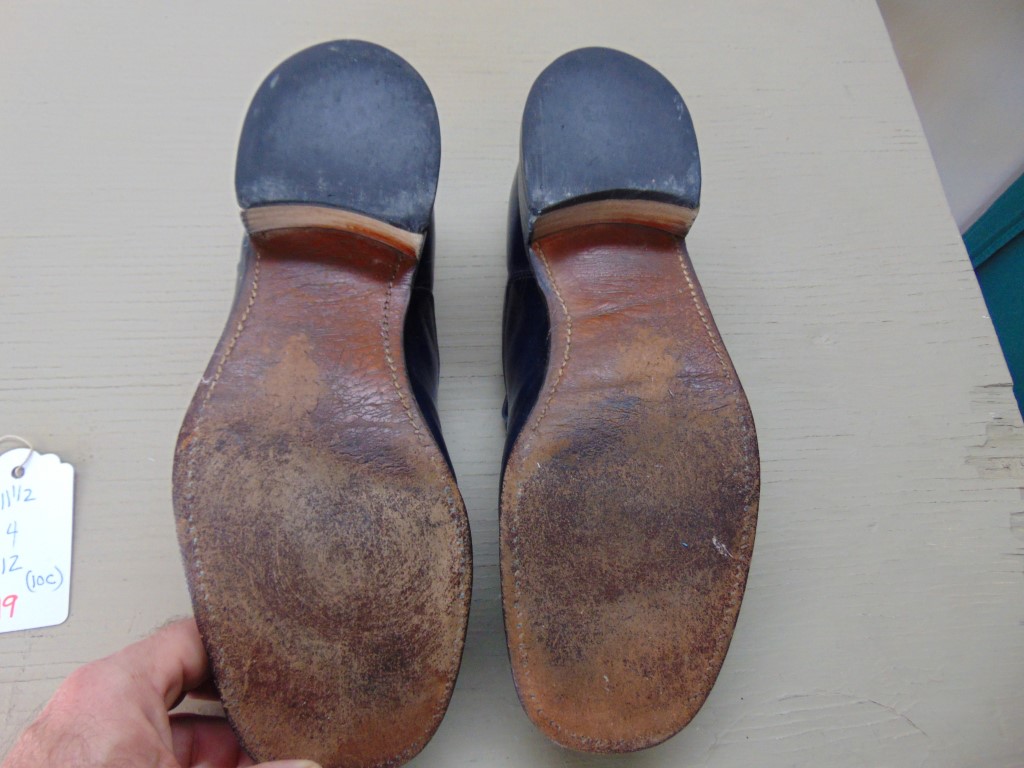 s19 1970’s Vintage Nunn Bush Blue Platform Shoes inside measurement 11 ...