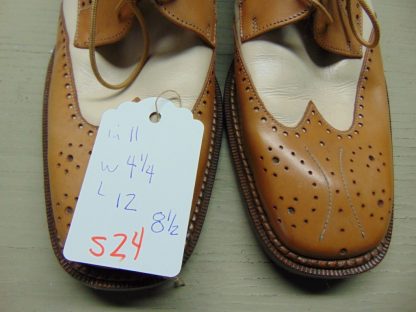 s24		Vintage Brass Boot made in Spain (golf cleats removed) Spectator Shoes inside measurement 11in. (8.5)	$50 - Image 4