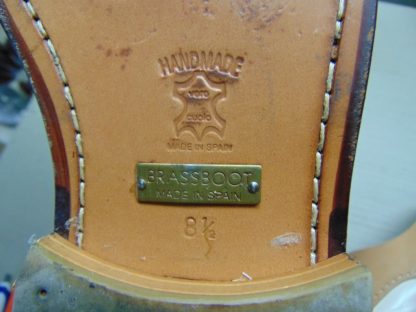 s24		Vintage Brass Boot made in Spain (golf cleats removed) Spectator Shoes inside measurement 11in. (8.5)	$50 - Image 3