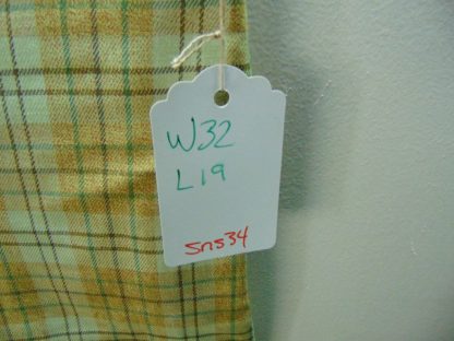 sns34	1970's	Vintage Plaid Shorts perma press blend	$30 	Waist 32in.  Length 19in. - Image 2