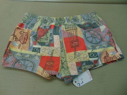 sws43	1940-50's	Vintage Atomic  Pebble Beach Swim Cotton Shorts	$40 	(34)Waist 30/36in.  Length 13in. - Image 5
