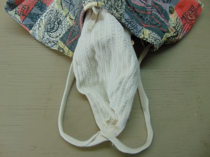 sws43	1940-50's	Vintage Atomic  Pebble Beach Swim Cotton Shorts	$40 	(34)Waist 30/36in.  Length 13in. - Image 3