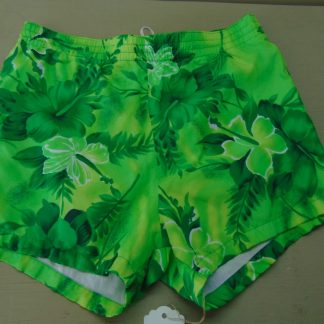 sws65	1970's	Vintage Royal Hawaii Swim Polyester Shorts	$30 	Waist 34/38in.  Length 14in.