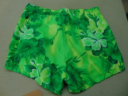 sws65	1970's	Vintage Royal Hawaii Swim Polyester Shorts	$30 	Waist 34/38in.  Length 14in. - Image 5