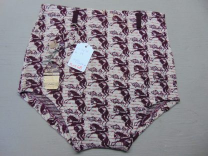 sws68	1920-40's	Vintage  NOS Lastex Swim 50/50 Cotton/RAYON Shorts	$100 	Waist 30/34in.  Length 14in.